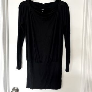 Black Statement Tunic Top
